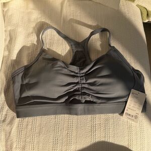 NWT! ATHLETA Women's Vital Cinch Gray Sports Bra